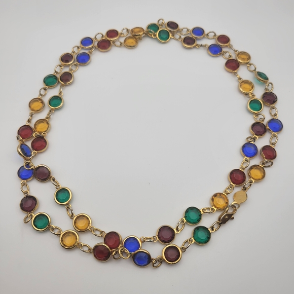 Bellagio USA Jewelry - Crystals by Bellagio USA Multicolor Gemstone Necklace 34"